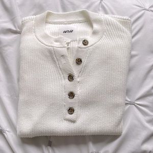Aerie Oversized Henley Sweater